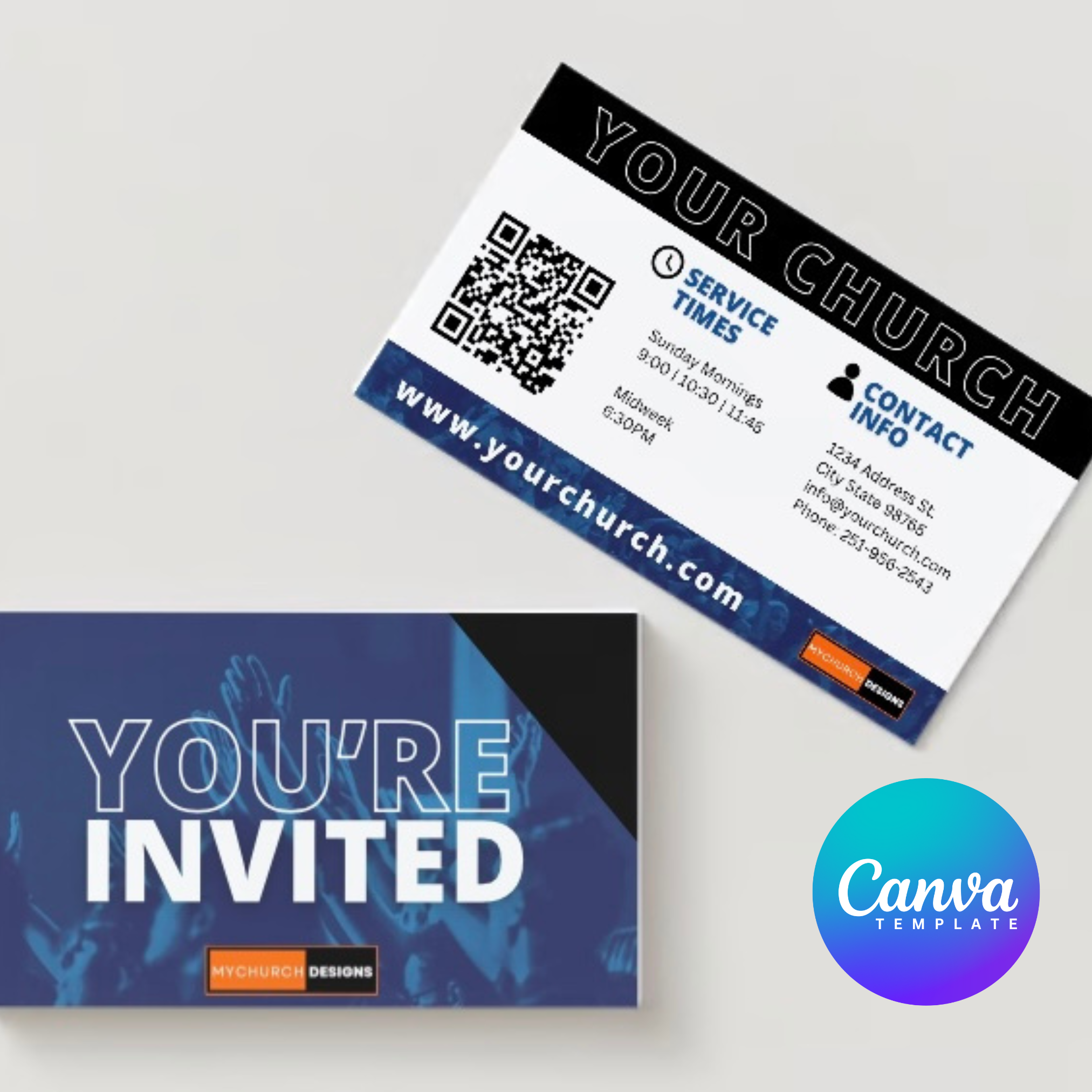 DIY Church Invite Card Template - My Church Designs
